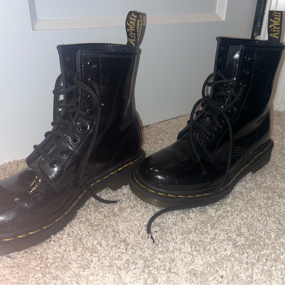 Dr. Martens Black Leather Boots